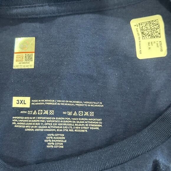 Syracuse T-Shirt Men’s Size 3XL Color Blue Orange Distressed Graphics T-Shirt - Picture 4 of 10